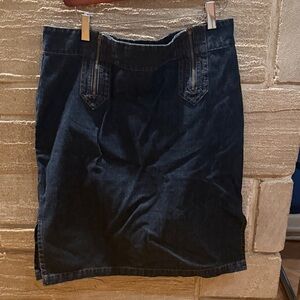 DKNY Midnight Blue Denim Skirt